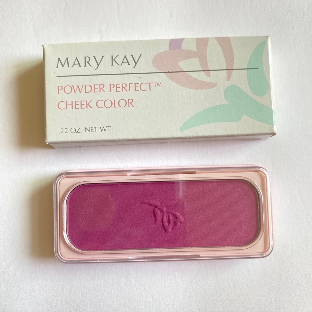 Mary Kay Powder Perfect Cheek Color Lilac 5291 .22oz NOS Blush VTG Discontinued